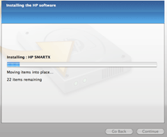 HP Installer, Copying Files
